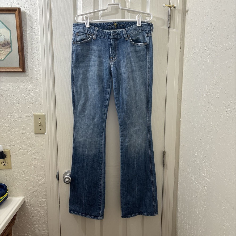 Stylish Blue Flare Women's Jeans